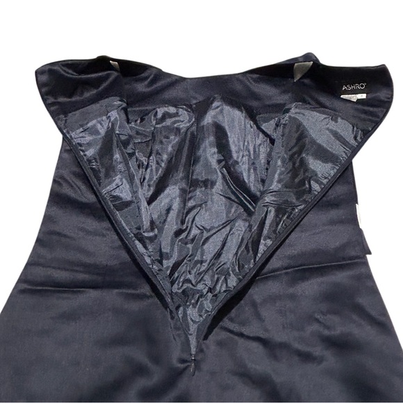 Ashro Jacket Dress Set Mother Of The Bride Formal Navy White Midi Wmns 6 NWOT - Picture 10 of 16